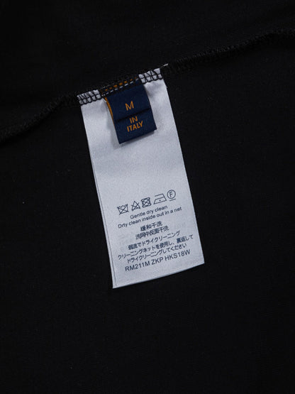 260610 New high-quality simple-color letter fringed T-shirt for the chest area