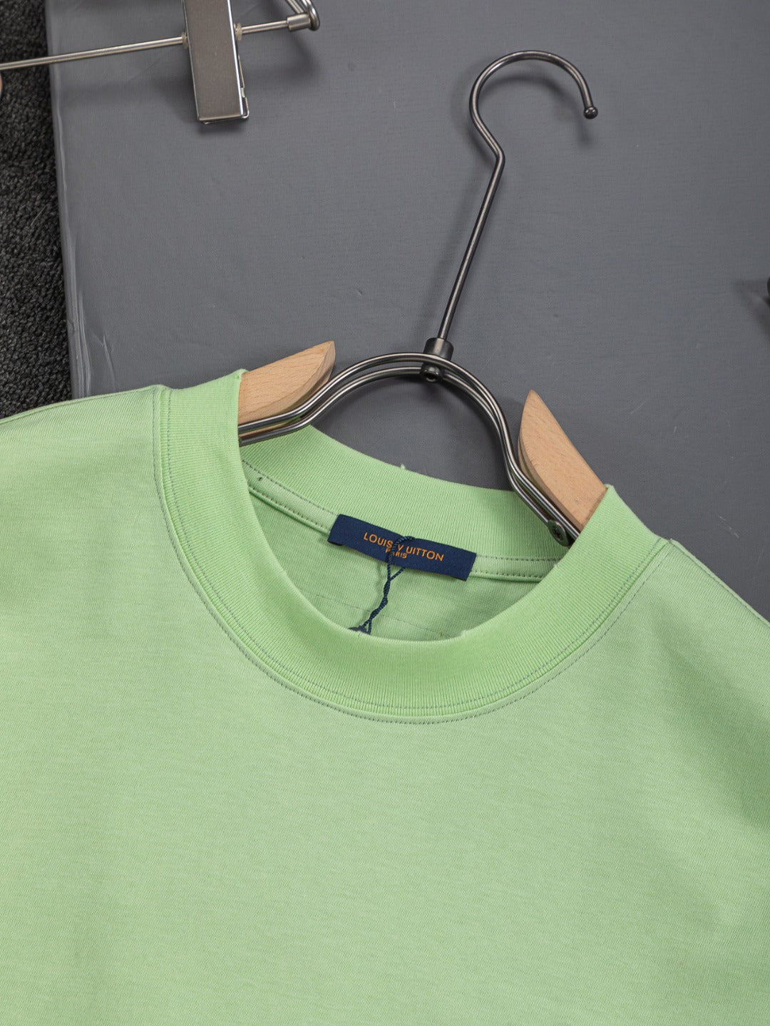 260610 New high-quality simple-color letter fringed T-shirt for the chest area