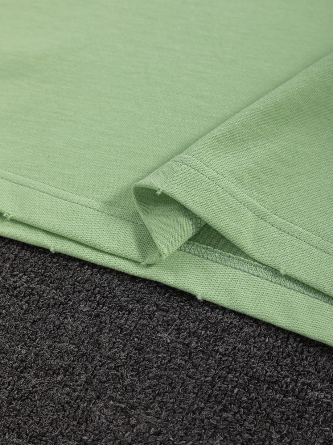 260610 New high-quality simple-color letter fringed T-shirt for the chest area