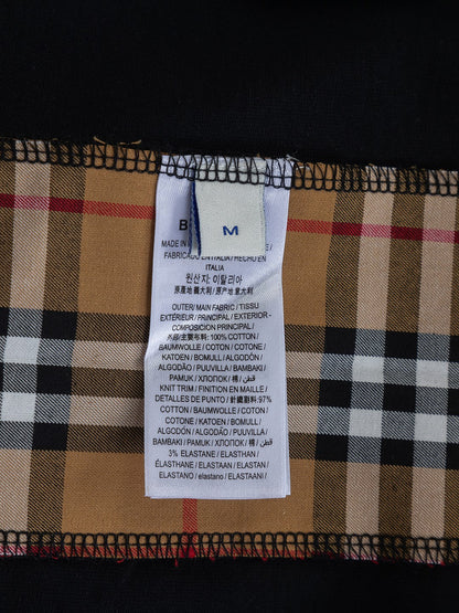 260610 New high-quality T-shirt with chest check pattern and patchwork design