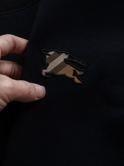 260610 New high-quality T-shirt with chest check pattern and patchwork design