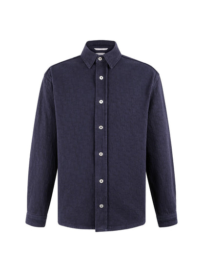 260610 New top-quality cotton jacquard logo herringbone denim jacket