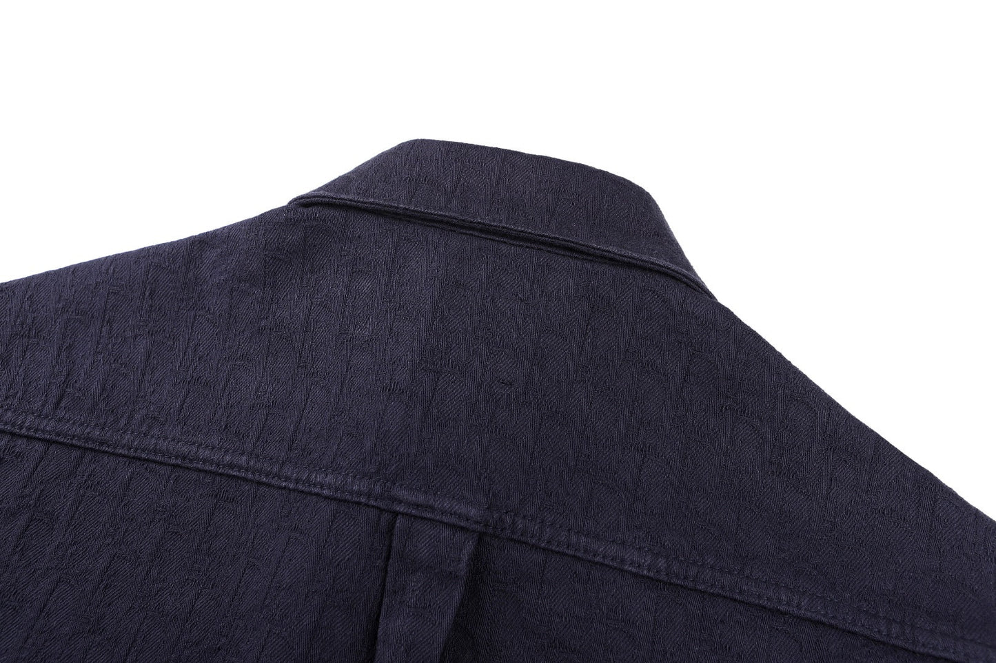 260610 New top-quality cotton jacquard logo herringbone denim jacket