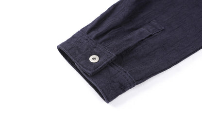 260610 New top-quality cotton jacquard logo herringbone denim jacket