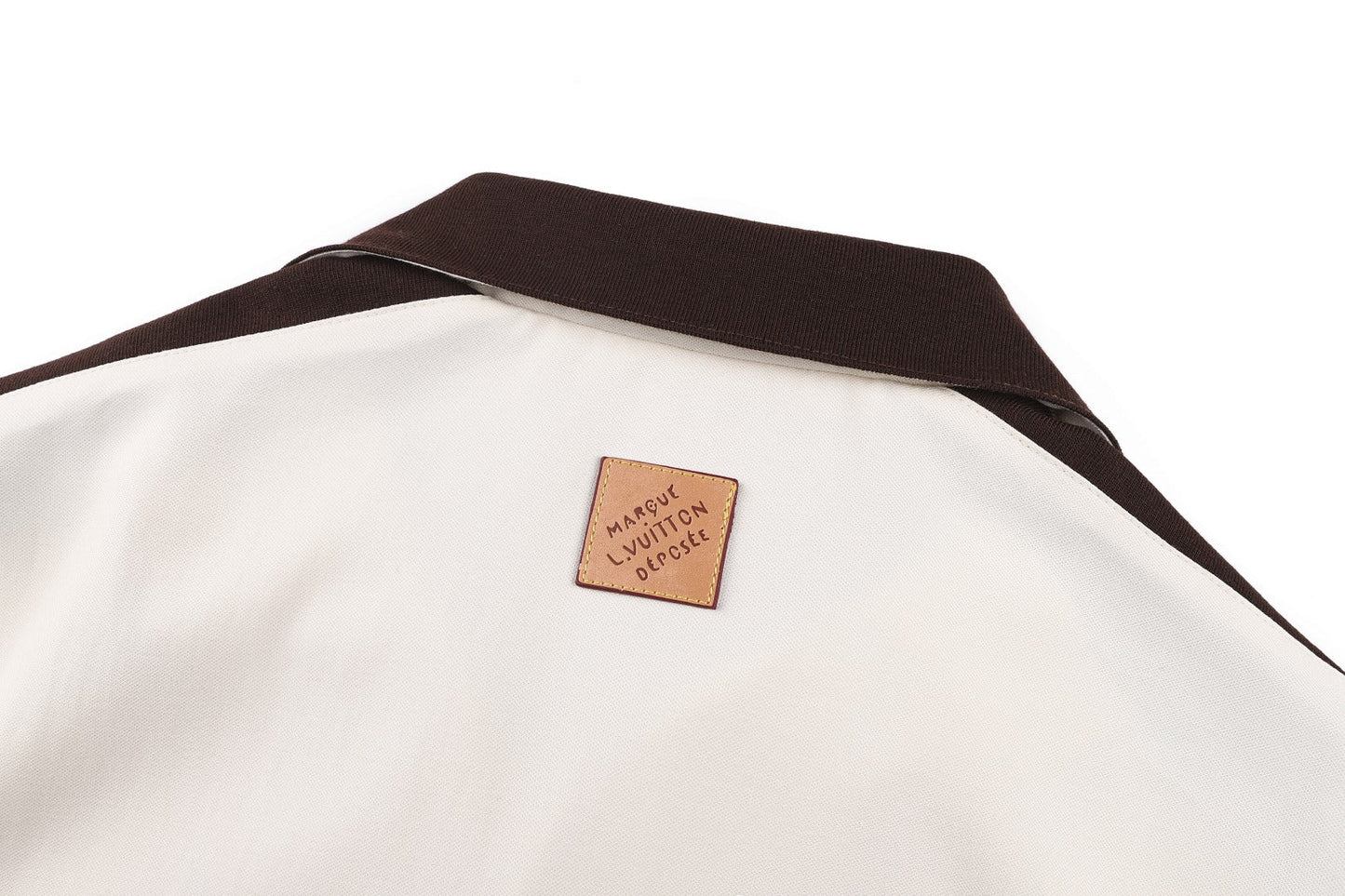 260610 New top-quality shoulder color-striped embroidered logo shirt