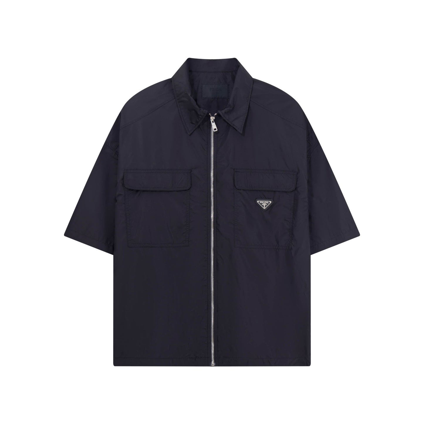 260610 New top-quality nylon workwear pocket triangular patch zipped shirt jacket