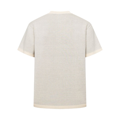 260610 New top-quality series lettered jacquard knitted T-shirt