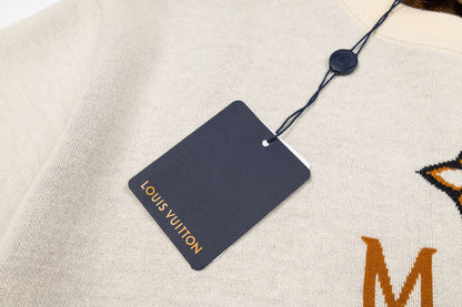 260610 New top-quality series lettered jacquard knitted T-shirt