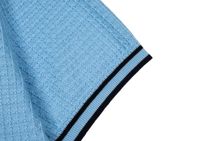 260610 New top-quality waffle color-blocked pocket letter-stitched short-sleeved shirt