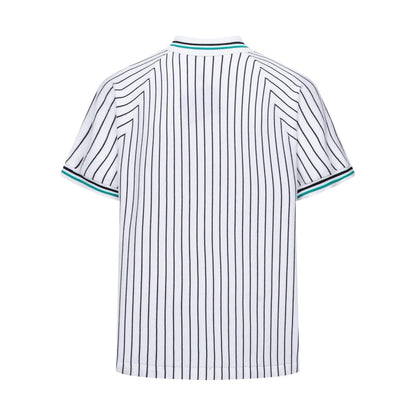 260610 New high-quality lettered badge striped multi-color knitted Polo shirt
