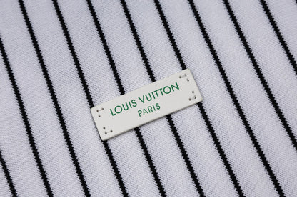 260610 New high-quality lettered badge striped multi-color knitted Polo shirt