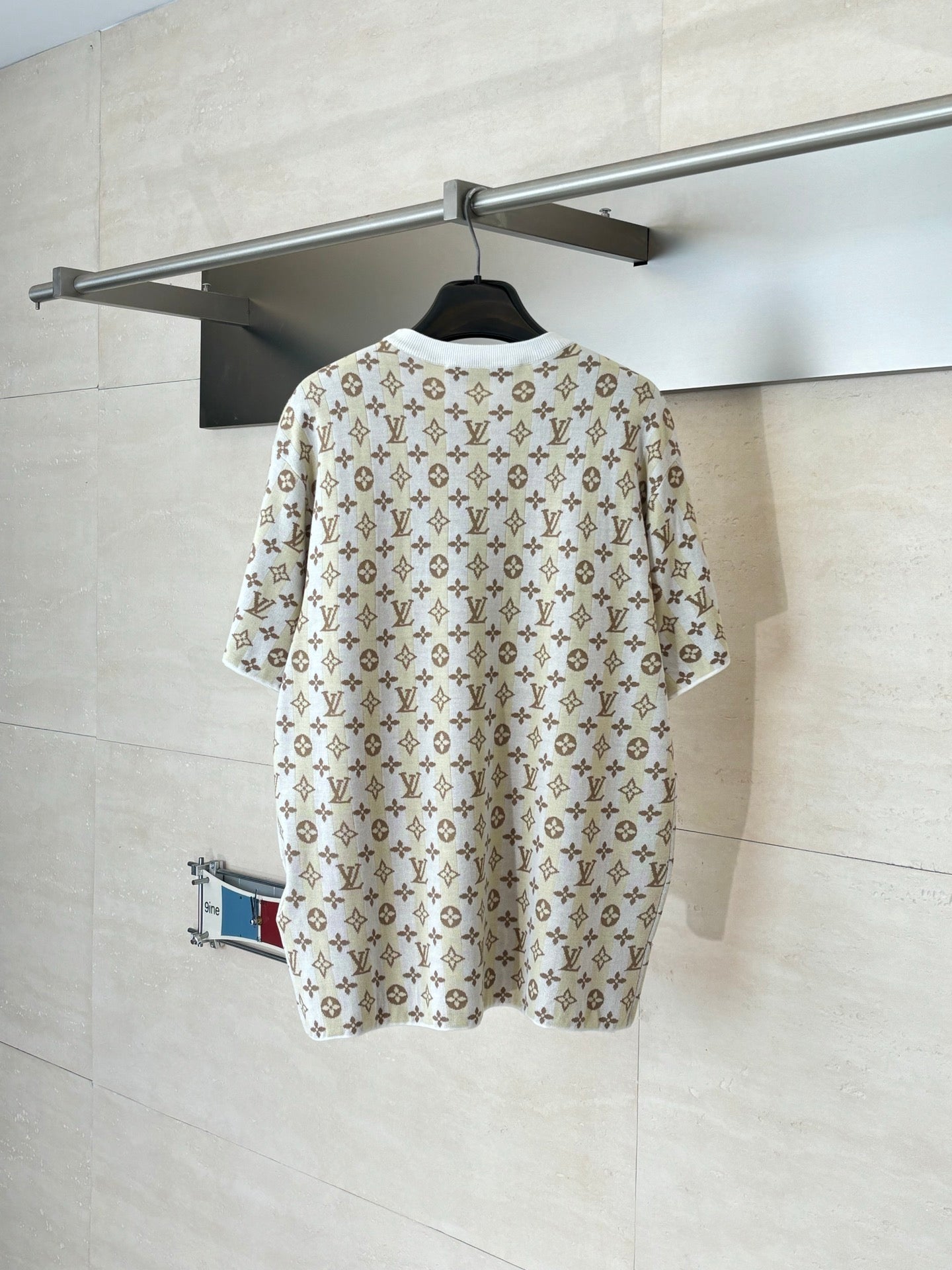 260616 Top-quality new plain-patterned knitted short-sleeved T-shirt with full prints