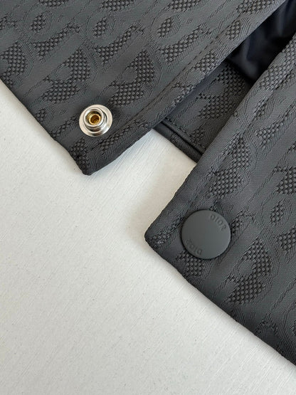 260616 High-quality new design with dark patterns and full printing jacquard sports jacket