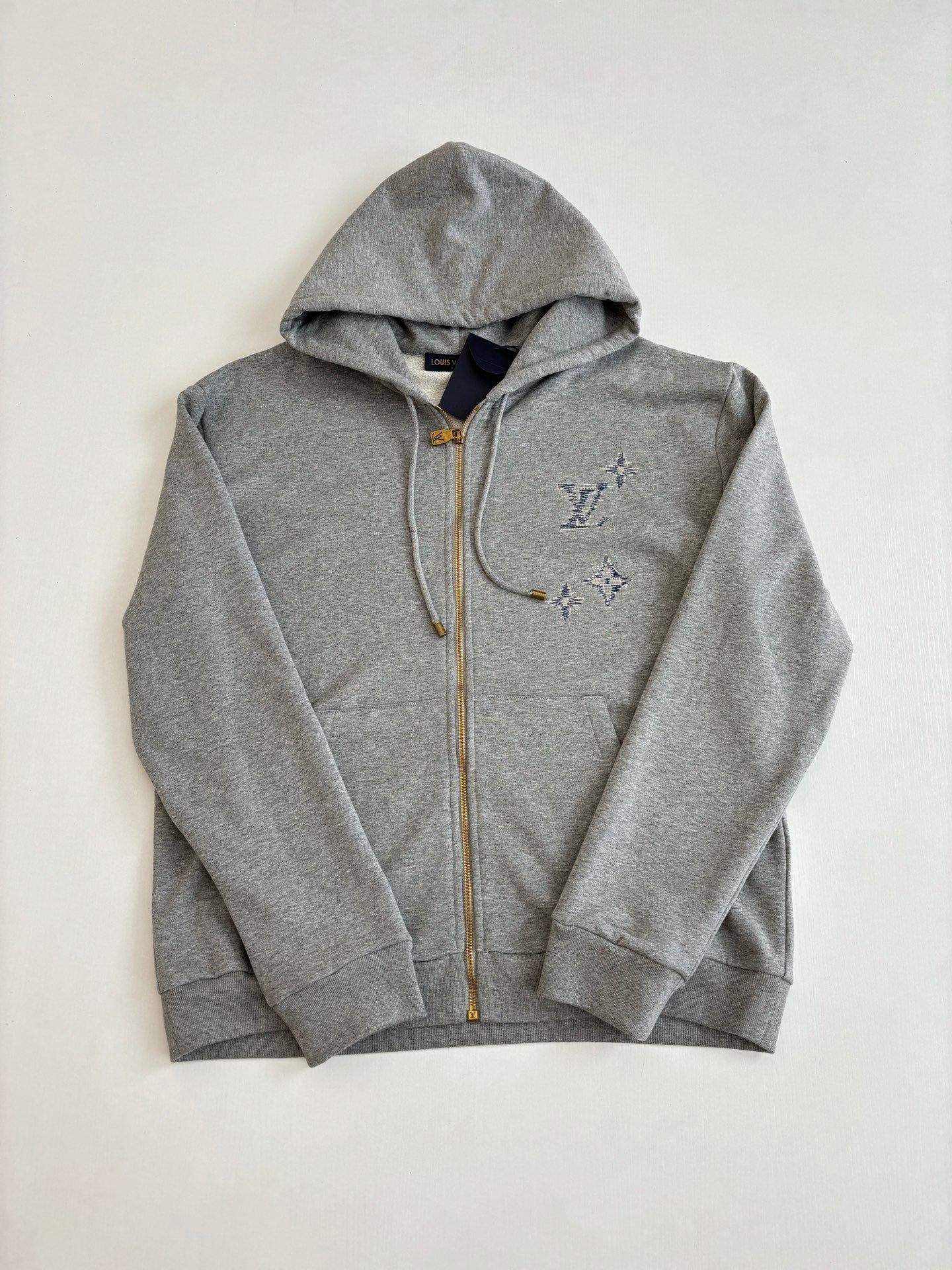 260616 High-quality new embroidered zipper hooded sweatshirt