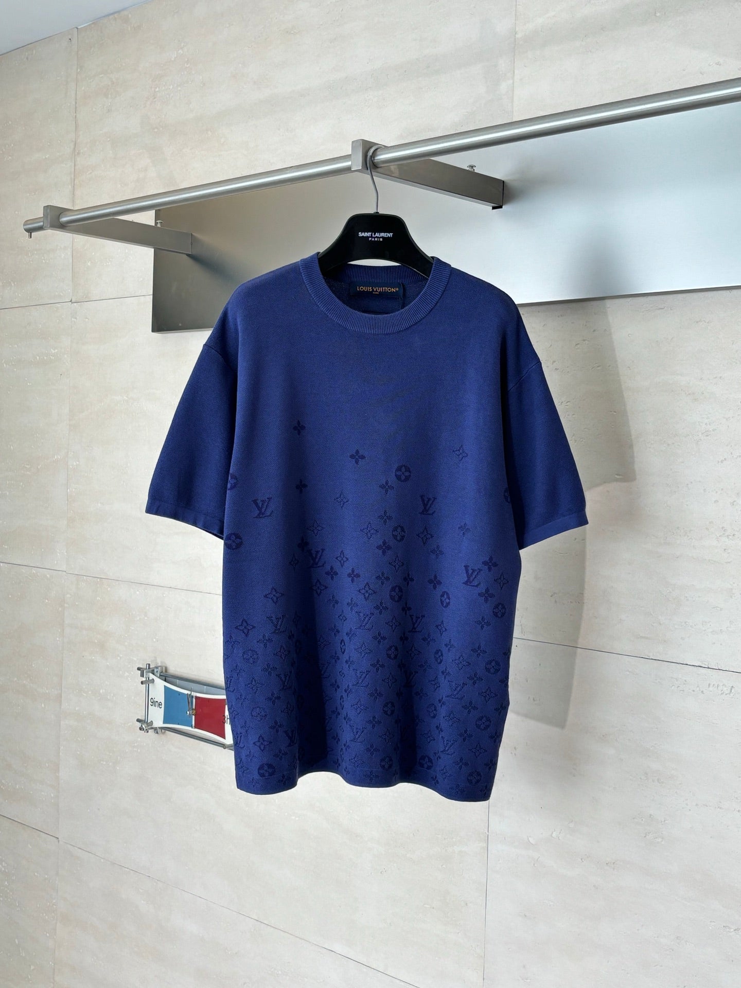260616 Top-quality new gradient design woolen short-sleeved shirt