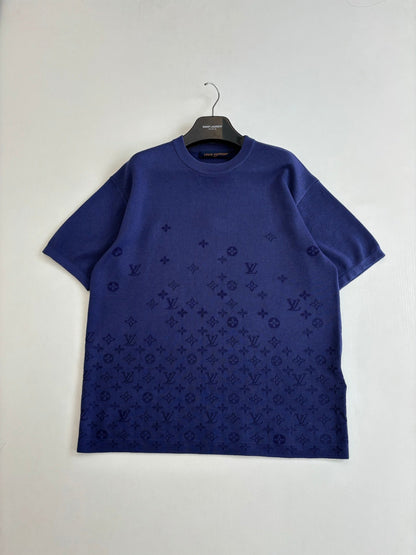 260616 Top-quality new gradient design woolen short-sleeved shirt