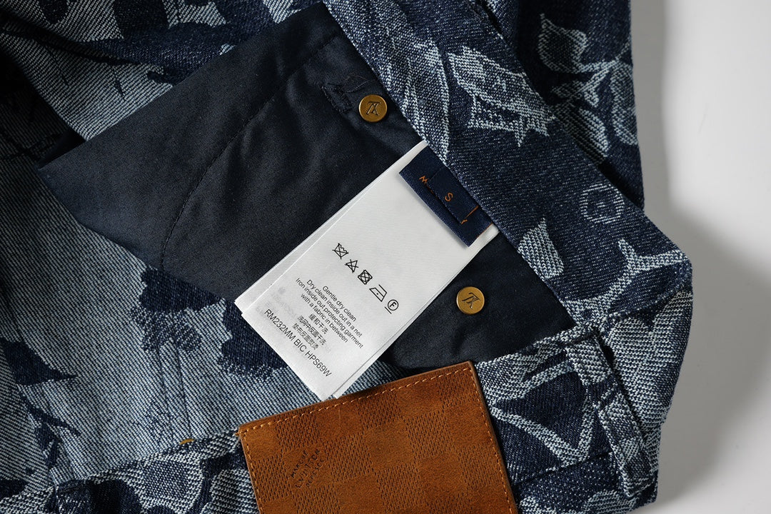 260616 High-quality new custom-made fabric floral denim short pants