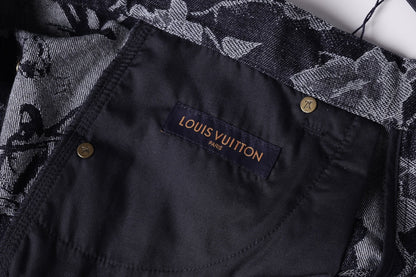 260616 High-quality new custom-made fabric floral denim short pants