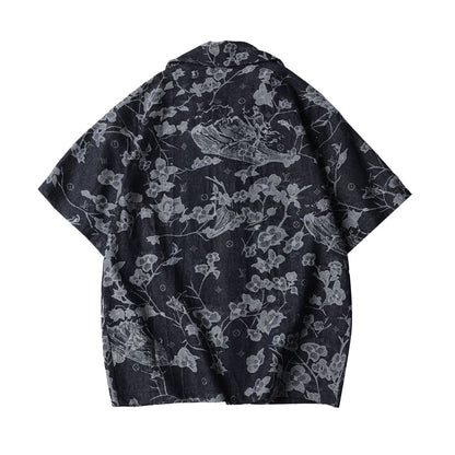 260616 High-quality new custom-made fabric floral denim jacket set