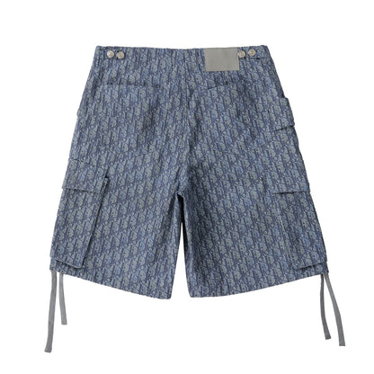 260616 High-quality new custom-made fabric twill-printed short pants set
