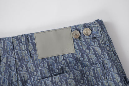 260616 High-quality new custom-made fabric twill-printed short pants set