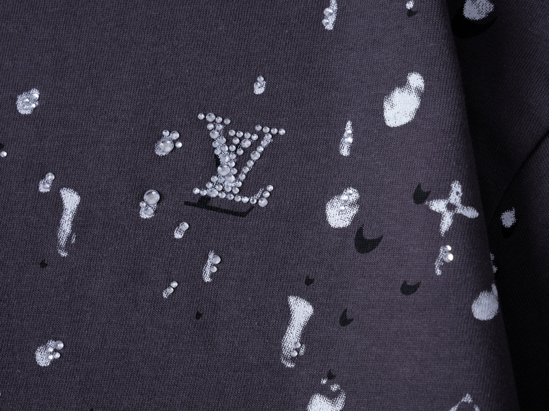 260616 High-quality new diamond-printed design T-shirt