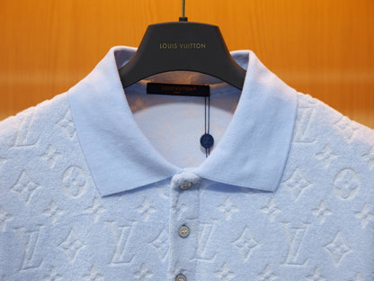 260616 High-quality new full-print custom fabric summer knit polo shirt