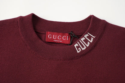 260616 High-quality new jacquard letter logo collar knitted T-shirt  以上翻译结果来自有道AI翻译标准模型· 通用场景