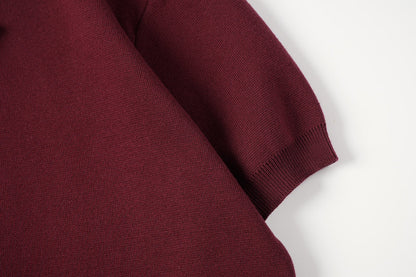 260616 High-quality new jacquard letter logo collar knitted T-shirt  以上翻译结果来自有道AI翻译标准模型· 通用场景