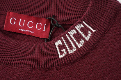 260616 High-quality new jacquard letter logo collar knitted T-shirt  以上翻译结果来自有道AI翻译标准模型· 通用场景