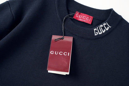 260616 High-quality new jacquard letter logo collar knitted T-shirt  以上翻译结果来自有道AI翻译标准模型· 通用场景
