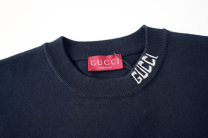 260616 High-quality new jacquard letter logo collar knitted T-shirt  以上翻译结果来自有道AI翻译标准模型· 通用场景