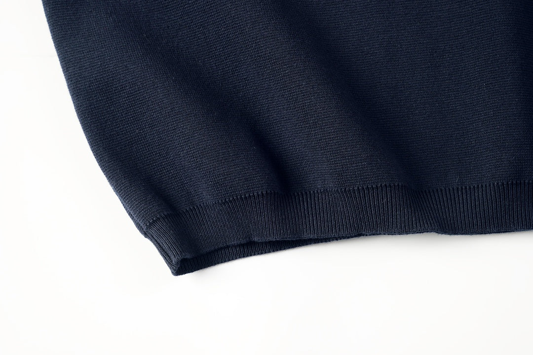 260616 High-quality new jacquard letter logo collar knitted T-shirt  以上翻译结果来自有道AI翻译标准模型· 通用场景