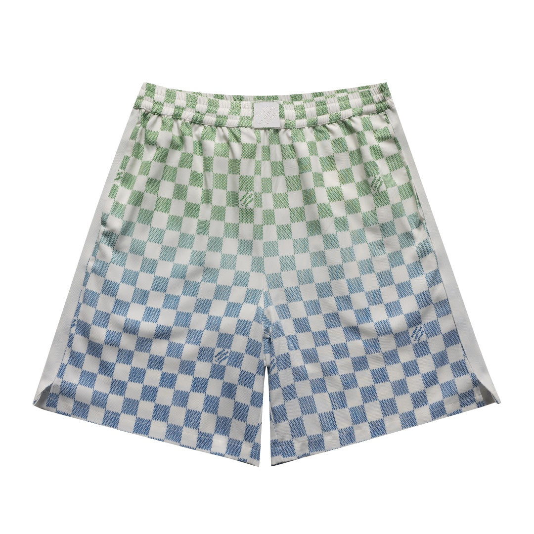 260616 High-quality new silk-satin gradient short set