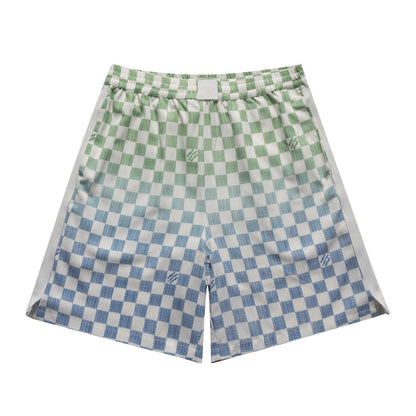 260616 High-quality new silk-satin gradient short set