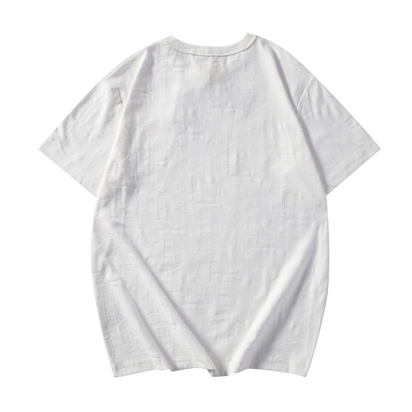 260616 High-quality new relief jacquard round-neck T-shirt