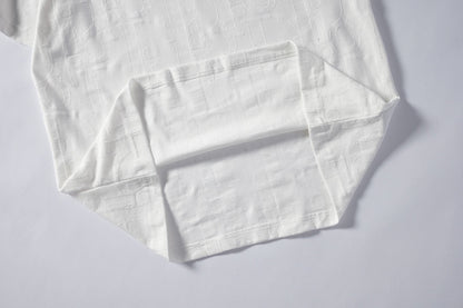 260616 High-quality new relief jacquard round-neck T-shirt