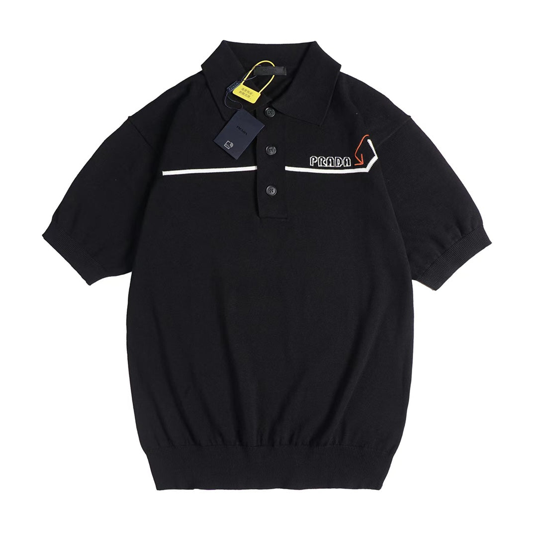 260616 High-quality new arrow knit Polo short-sleeved shirt