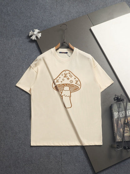 260616 High-quality new mushroom three-dimensional inkjet printing T-shirt