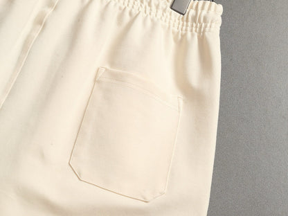 260616 High-quality new short pants with the same-color woven belt design