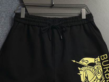 260616 High-quality new towel fabric printed patterned badge shorts