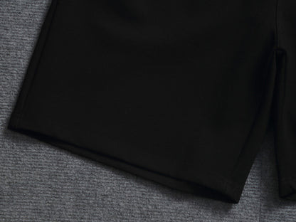 260616 High-quality new towel fabric printed patterned badge shorts