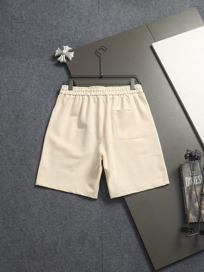 260616 High-quality new towel fabric printed patterned badge shorts