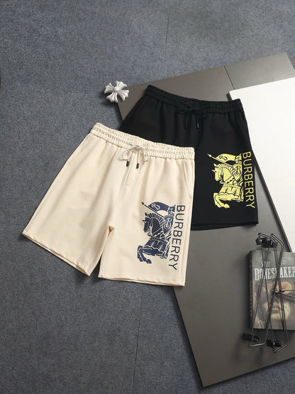 260616 High-quality new towel fabric printed patterned badge shorts