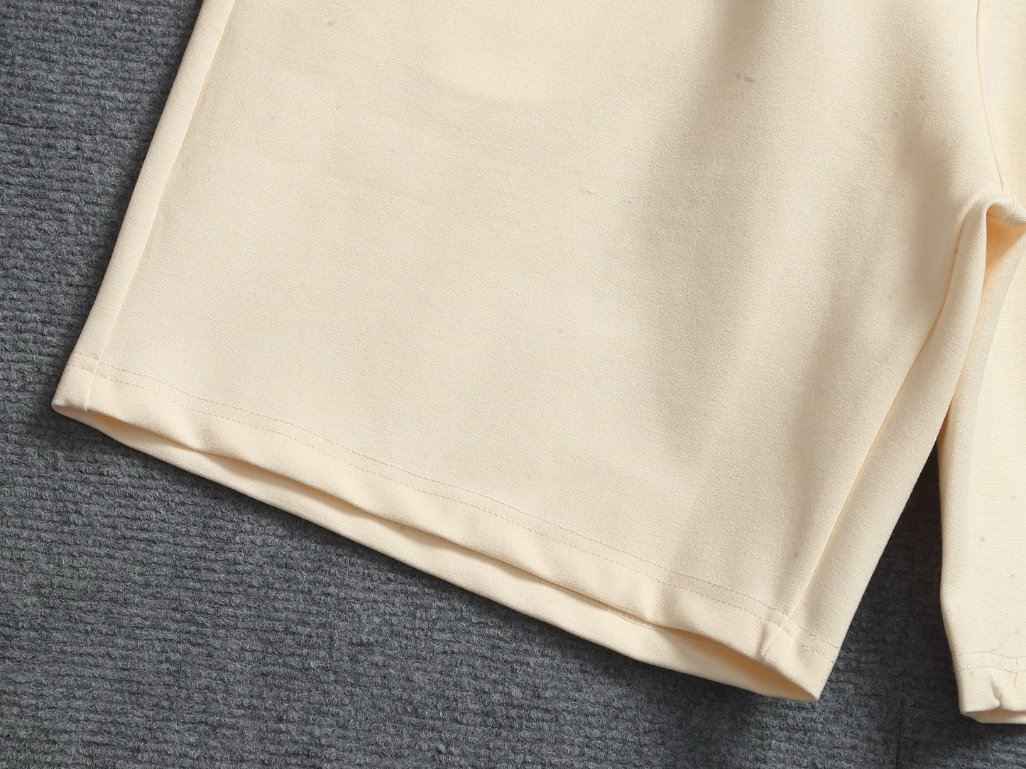 260616 High-quality new towel fabric printed patterned badge shorts