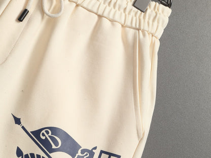 260616 High-quality new towel fabric printed patterned badge shorts