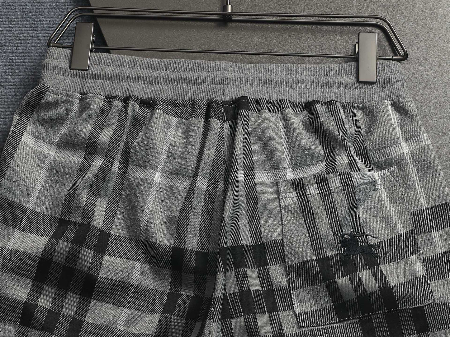 260616 High-quality new washed towel fabric checked shorts