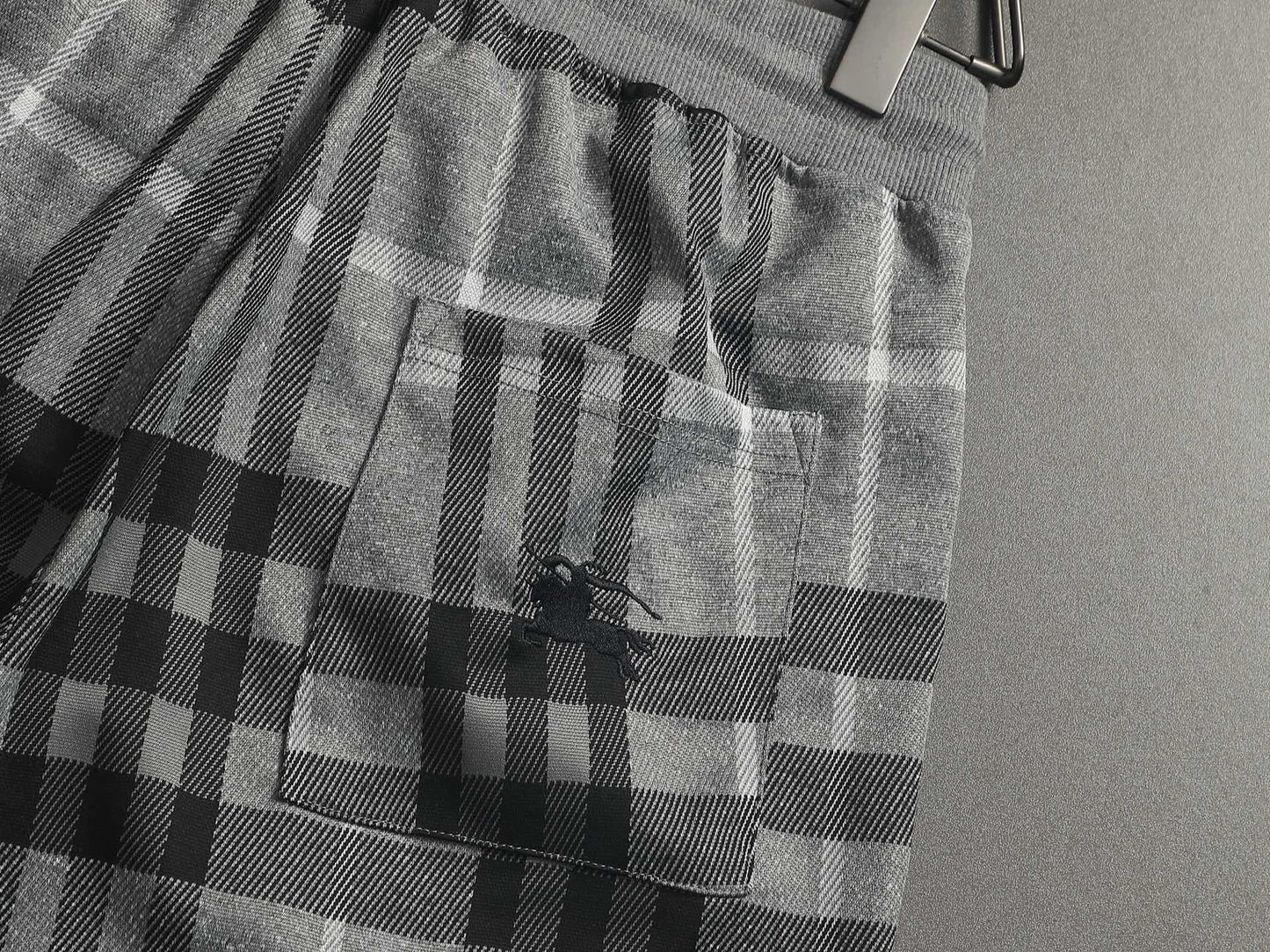 260616 High-quality new washed towel fabric checked shorts