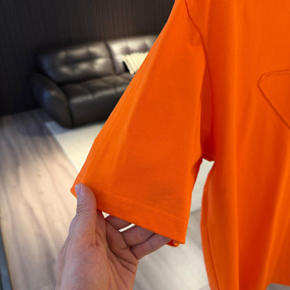 260616 High-quality new embroidery technique logo letter short-sleeved shirt
