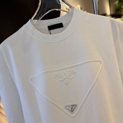 260616 High-quality new embroidery technique logo letter short-sleeved shirt